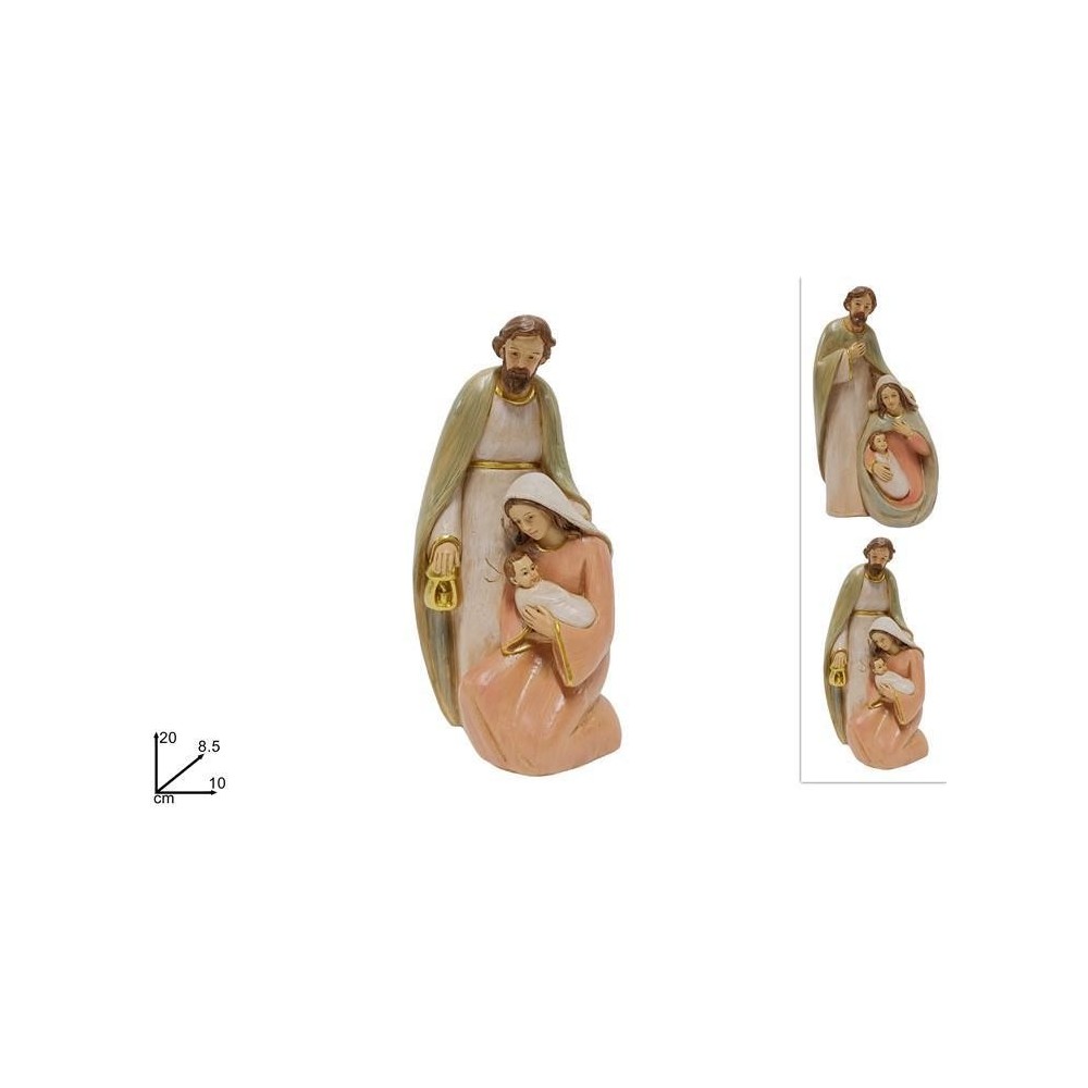 NATIVITA 20CM EFFETTO LEGNO 2 ASSORTITI